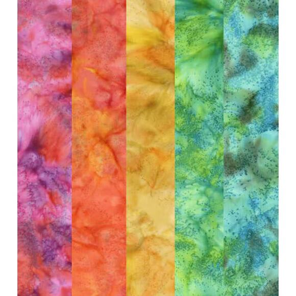 Rainbow Batik Junior Jelly Roll - Picture 3 of 6